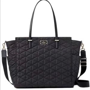 Kate Spade NY Black Kaylie Quilted Diaper Bag